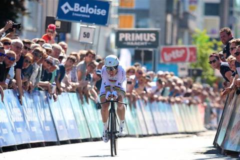 BEVEREN, BELGIUM - MAY 26: Baloise Belgium Tour stage 3:  time trail Beveren at Beveren on may 26, 2017 in Beveren, Belgium, 26/05/2017. (Photo by Tomas Sisk / Golazo Sports)